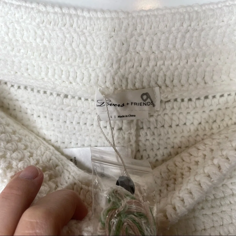 Lovers and‎ Friends Mes Amis Crochet Shorts Large